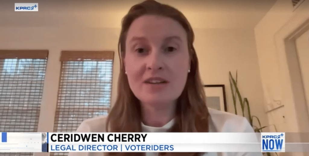 Ceridwen Cherry on KPRC Channel 2